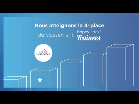 Regardez Saint-Gobain dans le TOP 4 des entreprises préférées des stagiaires sur YouTube.