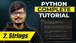 Python Tutorial for Beginners Understanding Strings Lecture 2