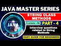 String Class Methods in Java Part-4 Interview Questions related to String Method Tpoint Tech
