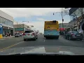 NYC Drive Fordham Road and University Heights Bridge in a Crown Victoria