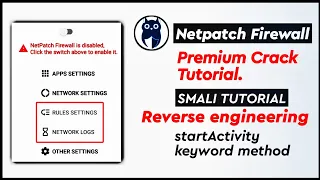 Netpatch Firewall premium crack smali tutorial Reverse engineering