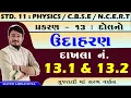 11 SCIENCE PHYSICS CHAPTER 13 EXAMPLE 13 1 13 2