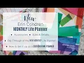 Erin Condren Monthly Life Planner How to Set it up as a Custom Home Planner