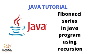 Fibonacci series in java program using recursion method