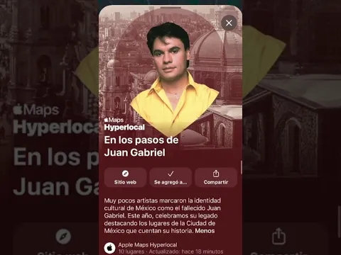 Juan Gabriel dejó su huella en la música mexicana y también en la Ciudad de México. 📍Apple Maps.