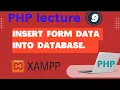 How to Insert Form Data into Database using PHP Part-2 PHP Form Sending data to Database