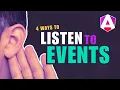 Mastering event listening in Angular 4 essential techniques