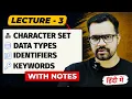 Java Character Set Keywords Identifiers Data Types Java Full Course