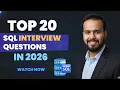 Crack Your SQL Interview 20 Basic to Advance SQL Interview Questions Helps in Data Analyst 2026