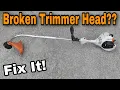 Stihl Trimmer Head Broke Off Fix It Curved Shaft