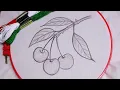 Download Lagu Beautiful cherry embroidery design for beginners | How to embroider