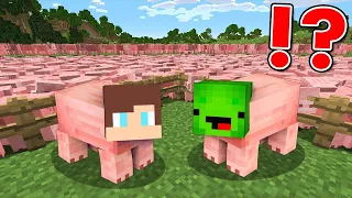 escape or get eaten as pigs in minecraft