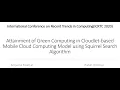 Squirrel search algorithm 6th ICRTC conference Springer Mobile Cloud Computing