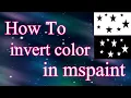 How to invert color in mspaint Invert selection in MsPaint Tamil LearningCom