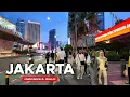 Lagu Jakarta 🇮🇩 4K Walking Tour -  Night Stroll in Central Jakarta [Indonesia Travel Vlog]