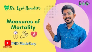 Measures of Mortality - Crude death rate PMR Case fatality rate IMR Specific Death rate
