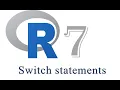 7 R Programming - Switch Statements and Functions