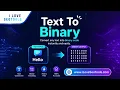 Free Text to Binary Converter - Convert Text to Binary Online iLoveSEOTools