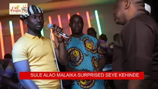 waoh sule alao malaika throw surprise birthday for city people publisher seye kehinde