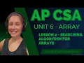 AP CSA - Unit 6 Array