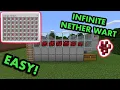 SIMPLE NETHER WART FARM TUTORIAL in Minecraft Bedrock