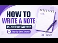 How to Write a Note for the ISLPR Writing Test in 10 Minutes