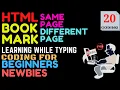 HTML BOOKMARKS OF SAME AND DIFFERENT PAGE CODING FOR BEGINNERS JULSTUB