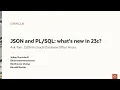 JSON and what s new in 23c