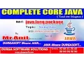 Core Java - java lang package-String class