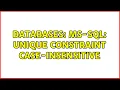 Databases MS-SQL unique constraint case-insensitive