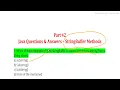 String Buffer Method Java Language MCQ for Interview Placement Exam