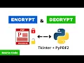 Encrypt Decrypt PDF Files by Password using Python Tkinter Project Source Code