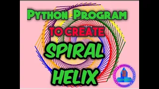 Python Turtle Program to Draw Spiral Helix Pattern in Python turtle Graphics python Turtle