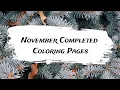 November Completed Coloring Pages