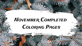November Completed Coloring Pages