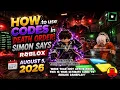 CODES UPDATE Death Order Simon Says Game Roblox August 5 2026 - Claim Free Rewards