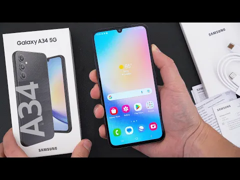 Download MP3 Samsung Galaxy A34 5G Unboxing, Hands On \u0026 First Impressions! (Awesome Graphite)
