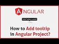 How to Add Bootstrap4 tooltips inside an Angular Application