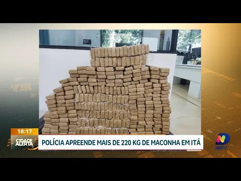 Polícia apreende mais de 220 kg de maconha em Itá, SC
