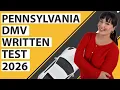 Pennsylvania DMV Written Test 2026 60 Questions with Explained Answers