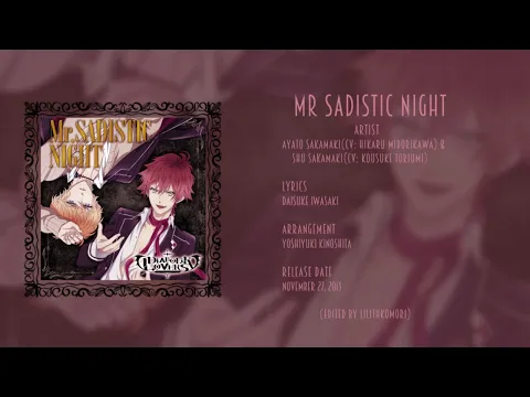 Download MP3 Mr.SADISTIC NIGHT - Diabolik Lovers (No Biting / No Talking Version)