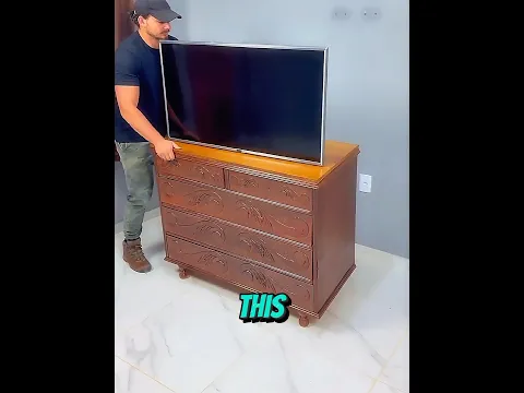 He Turned His Broken TV Into a Genius Work Light!