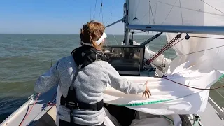 First Time Solo with a Spinnaker: Calm Seas, Focus & Learning by Doing – Ep. 38 [EN]