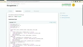 SQL HackerRank Solutions