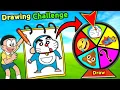 Drawing Challenge Nobita Vs Shinchan Funny Game