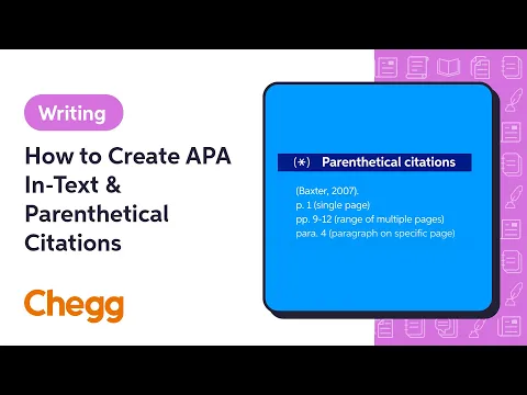 EasyBib's Guide to APA Parenthetical Citations