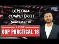 Diploma Third Semester OOP Practical No 18 for K Scheme