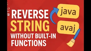 Java Program to Reverse a String Without Using Built-in Functions Java Interview Question