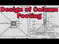 Design of Column Footing Column Footing Design Column Footing Footing Foundation