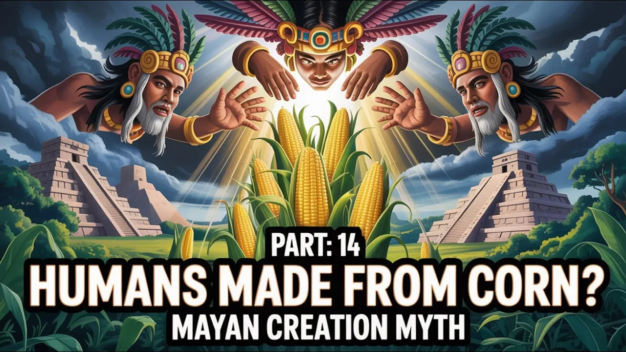 Part: 14, Humans Were Made from Corn? | Mayan & Aztec Creation Myth Explained #cosmology #history